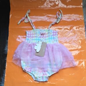 Nwt! Angel Dear Baby Girl Tutu Bodysuit